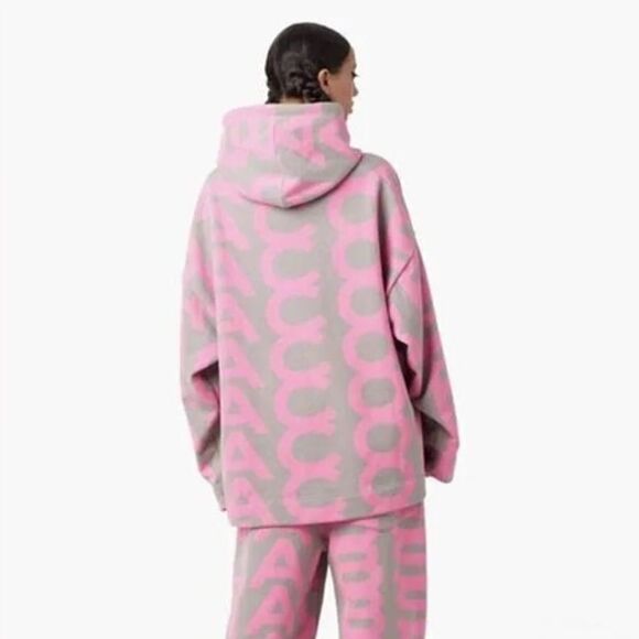 Marc Jacobs Monogram Hoodie Pink Taupe - Picture 3 of 9